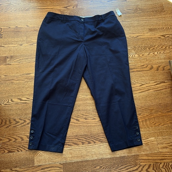 Talbots Perfect Crop Pants in Indigo Blue Size 18W - Picture 3 of 12